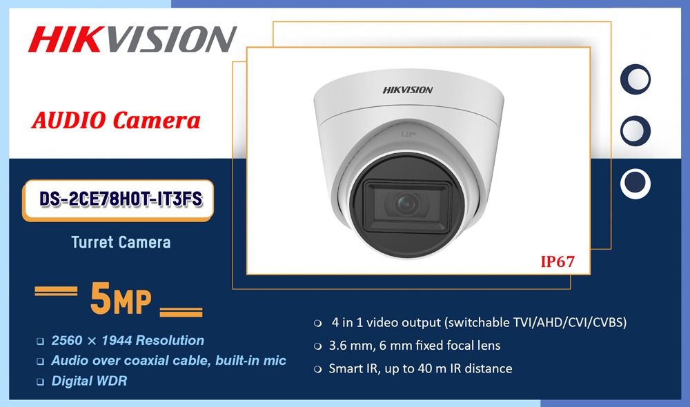 DS-2CE78H0T-IT3FS Hikvision 5MP AUDIO CAMERA Camera.lk Colombo Sri Lanka