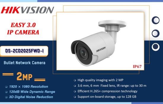 DS-2CD2025FWD-I Hikvision EASY 3.0 IP CAMERA Camera.lk Colombo Sri Lanka