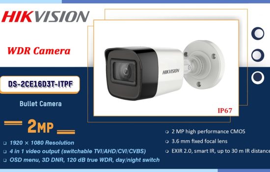 DS-2CE16D3T-ITPF Hikvision 2MP WDR CAMERA Camera.lk Colombo Sri Lanka