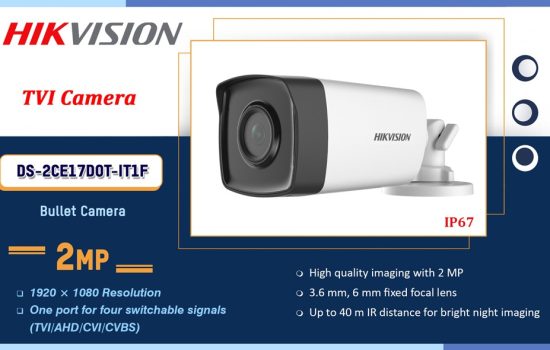 DS-2CE17D0T-IT3F Hikvision 2MP TVI CAMERA Camera.lk Colombo Sri Lanka