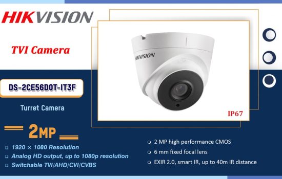 DS-2CE56D0T-IT3F Hikvision 2MP TVI CAMERA Camera.lk Colombo Sri Lanka