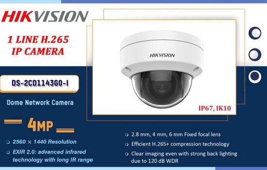 DS-2CD1143G0-I Hikvision 4.0MP IP - 1 LINE H.265 IP CAMERA Camera.lk Colombo Sri Lanka