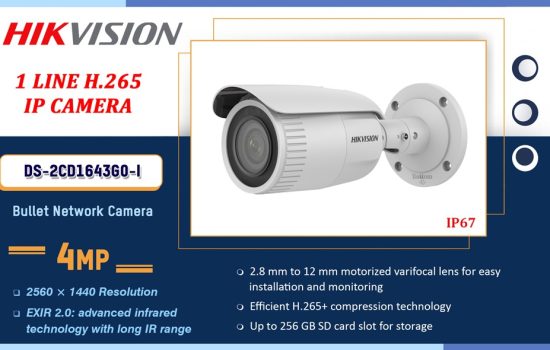 DS-2CD1643G0-I Hikvision 4.0MP IP - 1 LINE H.265 IP CAMERA Camera.lk Colombo Sri Lanka