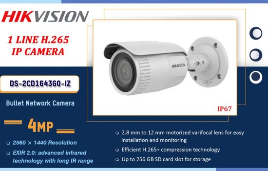 DS-2CD1643G0-IZ Hikvision 4.0MP IP - 1 LINE H.265 IP CAMERA Camera.lk Colombo Sri Lanka