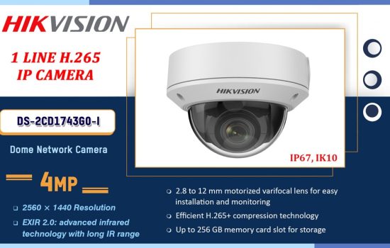 DS-2CD1743G0-I Hikvision 4.0MP IP - 1 LINE H.265 IP CAMERA Camera.lk Colombo Sri Lanka