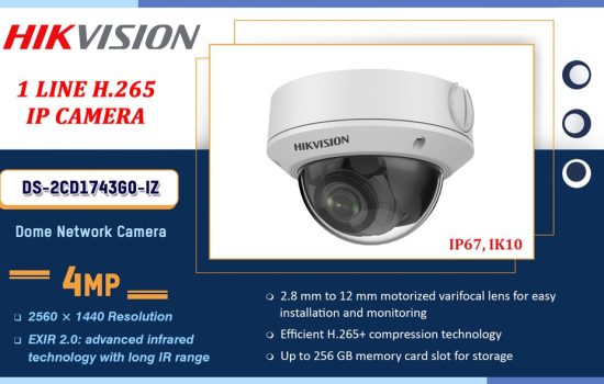 DS-2CD1743G0-IZ Hikvision 4.0MP IP - 1 LINE H.265 IP CAMERA Camera.lk Colombo Sri Lanka