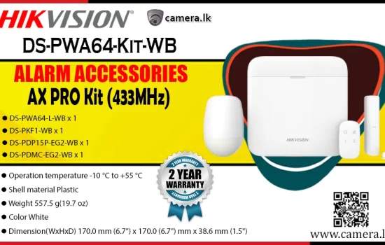 DS-PWA64-Kit-WB - Hikvision AX PRO kit (433MHz) Alarm Accessories Camera.lk Colombo Srilanka