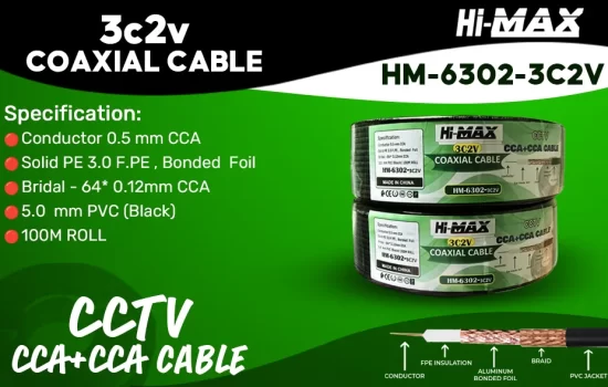 HM-6302-3C2V Hi-MAX 3c2v Coaxial Cable Camera.lk Srilanka