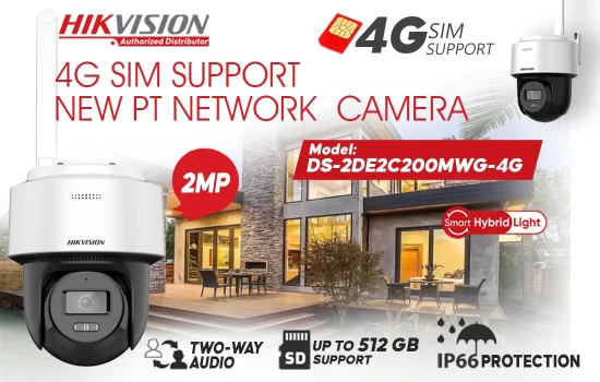 DS-2DE2C200MWG-4G Hikvision 2MP Sim Support New PT Network Camera Colombo Srilanka