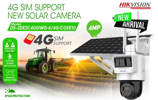 DS-2DE2C400IWG-K/4G/C05S10 Hikvision 4G Sim Support New Solar Camera Colombo Srilanka