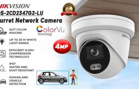 DS-2CD2347G2-LU - Hikvision 4MP ColorVu Turret Network Camera Colombo Srilanka