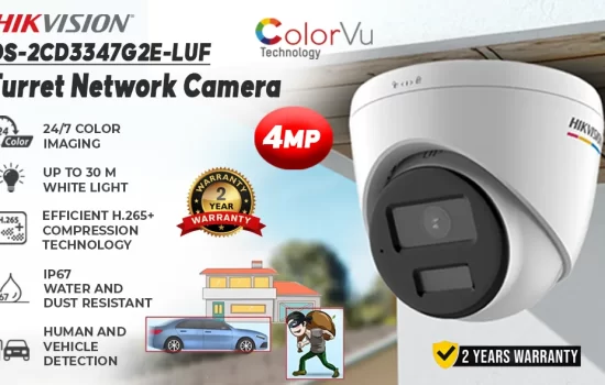 DS-2CD3347G2E-LUF - Hikvision 4MP ColorVu Fixed Turret Network Camera Colombo Srilanka