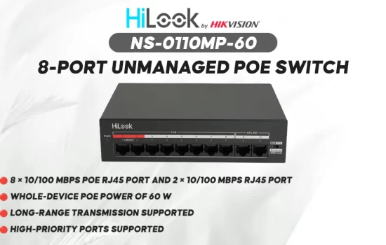 NS-0110MP-60 HILOOK 8-Port Unmanaged PoE Switch Colombo Srilanka