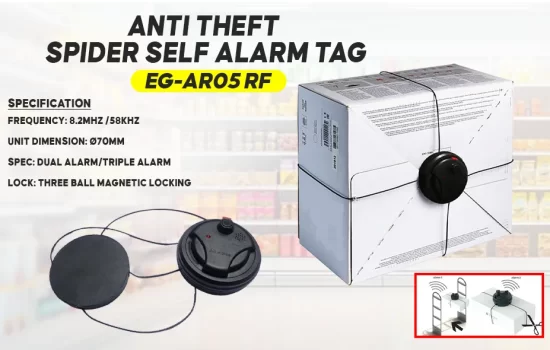 EG-AR05 RF - Anti Theft Spider Self Alarm Tag in Colombo Srilanka
