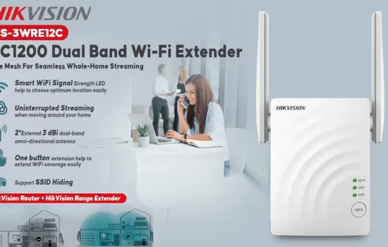 DS-3WRE12C - Hikvision AC1200 Dual Band Wi-Fi Extender Colombo Srilanka