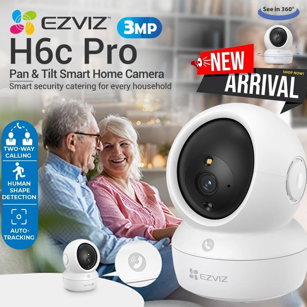Ezviz H6C Pro 3MP Pan & Tilt Smart Home Camera Colombo Srilanka