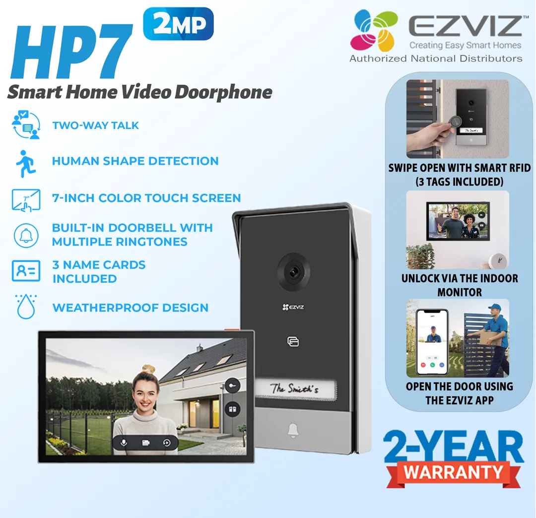 Ezviz HP7 2MP Smart Home Video Doorphone Colombo Srilanka